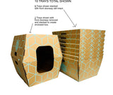 BIODEGRADABLE LITTER TRAYS - 10 PC - Cats Desire Disposable Cat Litter Boxes