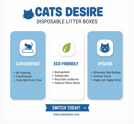 Infographic Cats Desire Litter Boxes Eco-Friendly