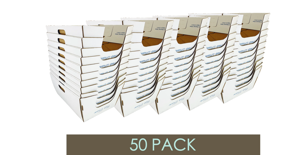 5O PACK BULK ORDER BIODEGRADABLE LITTER BOXES. Natural Brown Only